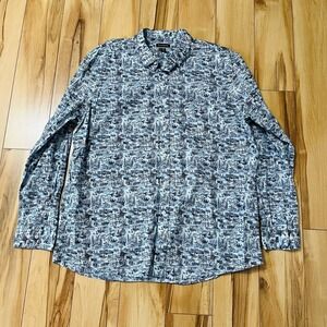 Club Room Gone Fishing Classic-Fit Printed Button-Down Poplin Shirt Spring XXL